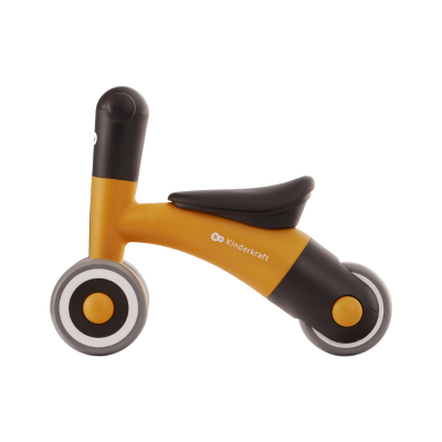 Brinquedo bicicleta infantil sem pedais laranja e preto Kinderkraft