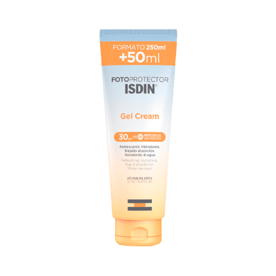 Tubo de fotoprotetor ISDIN Gel Cream SPF 30 com 300 ml