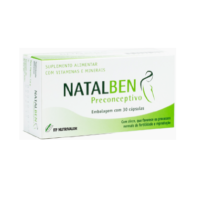 Suplemento alimentar NATAlBEN Preconceptivo com 30 cápsulas