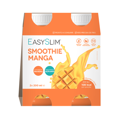 Pack de smoothie manga EASY SLIM com imagem de manga e texto informativo