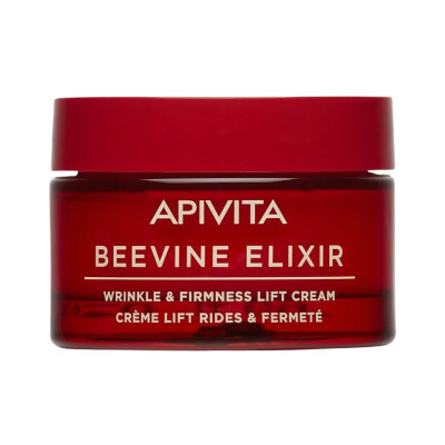 Frasco vermelho de creme APIVITA Beevine Elixir