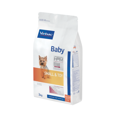 Embalagem de ração para cão Virbac Baby Small & Toy 3kg