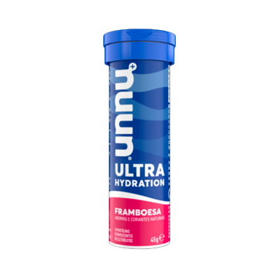 Embalagem de pastilhas efervescentes Nunu Ultra Hydration framboesa azul e rosa