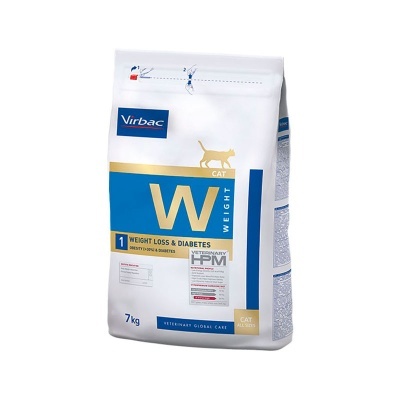Saco de ração para gatos Virbac Weight Loss & Diabetes 7 kg