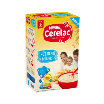 Caixa de farinha láctea Nestlé Cerelac para bebés