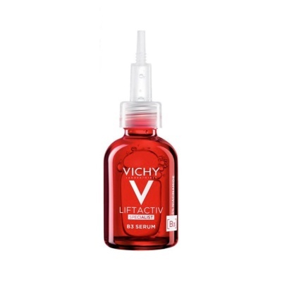 Frasco vermelho de sérum Vichy Liftactiv Specialist B3 Serum