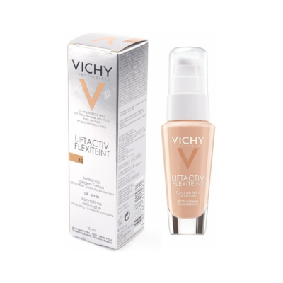 Frasco e caixa do produto Vichy LIFTActiv FLEXITEINT bege claro