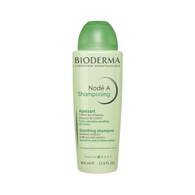 Frasco de champô Bioderma Nodé A verde com tampa verde
