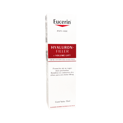 Embalagem de creme contorno de olhos Eucerin Hyaluron-Filler Volume-Lift 15ml