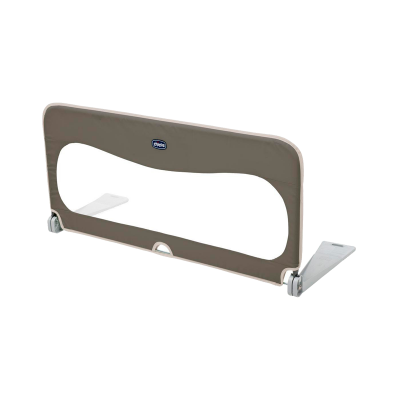 Barreira de cama para crianças cinza com painel transparente da marca Chicco