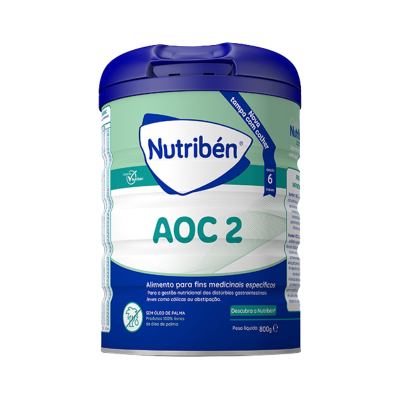 Lata de suplemento alimentar Nutriben AOC 2 com tampa azul