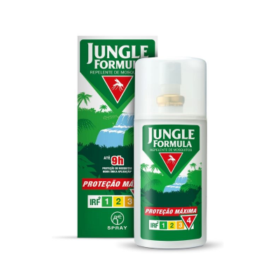 Repelente de mosquitos Jungle Formula spray 60 ml verde branco vermelho