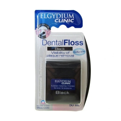 Embalagem de fio dentário ELGYDIUM CLINIC Dental Floss Black
