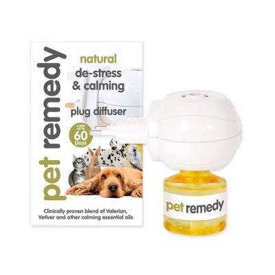 Difusor de aroma plug-in com frasco e embalagem pet remedy