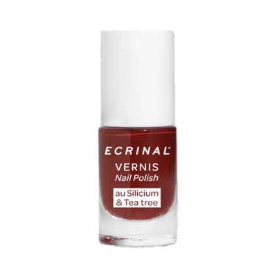 Frasco de verniz de unhas vermelho da marca ECRINAL