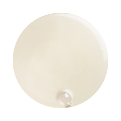 Prato creme redondo com pequeno balão de vidro na borda