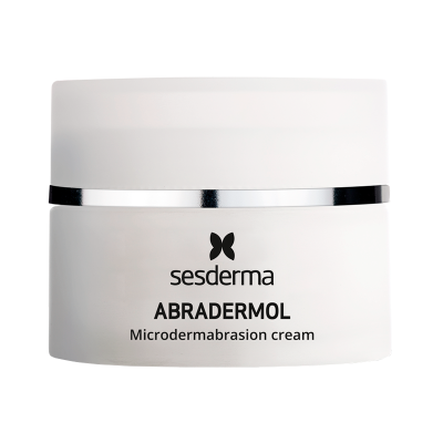 Frasco branco de creme sesderma ABRADERMOL