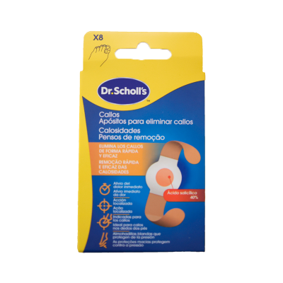 Embalagem de apóstolos para eliminar calos Dr. Scholls
