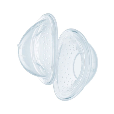 Protetores de silicone transparentes para seios com pontos pequenos