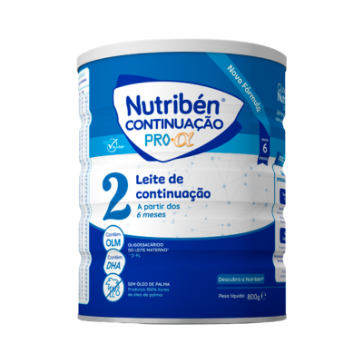 Lata de leite de continuação Nutriben PRO α para bebés a partir dos 6 meses