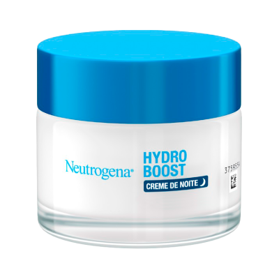 Frasco de creme Neutrogena Hydro Boost Creme de Noite com tampa azul