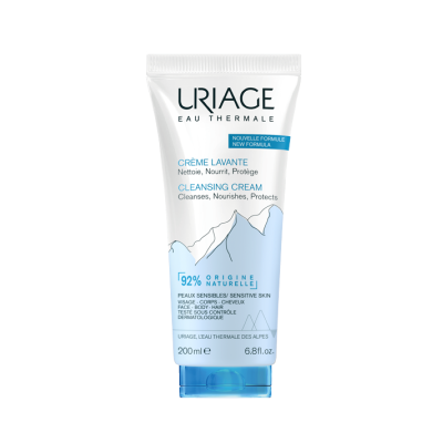 Creme cleansing cream URIAGE em embalagem branca e azul de 200 ml