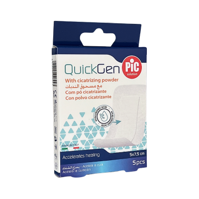 Embalagem de pensos cicatrizantes QuickGen da Pic Solution