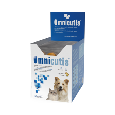 Caixa de suplemento alimentar Omnicutis para cães e gatos