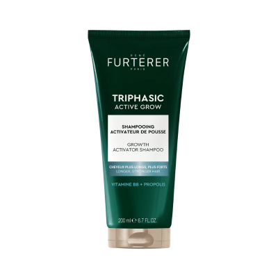 Frasco de champô René Furterer Triphasic Active Grow 200 ml