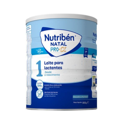 Lata de leite Nutriben Natal Pro Alpha para lactentes, 800g