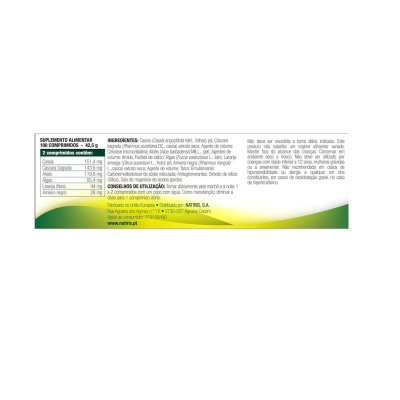 Etiqueta de suplemento alimentar com ingredientes e instruções em português