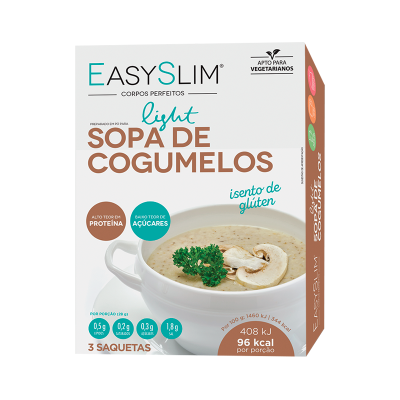 Embalagem de sopa de cogumelos light EasySlim