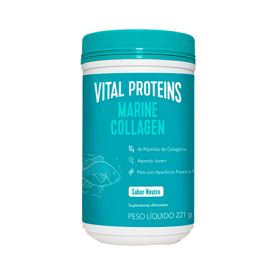 Embalagem de suplemento alimentar Vital Proteins Marine Collagen