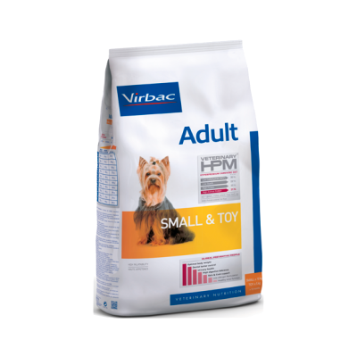 Saco de ração Virbac Adult Small & Toy para cães pequenos