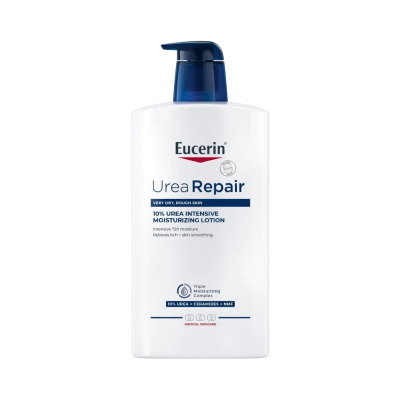 Loção hidratante Eucerin Urea Repair com tampa de bomba azul