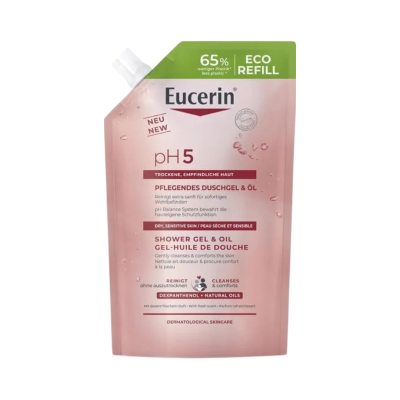 Embala de recarga ecológica Eucerin pH5 gel de duche e óleo