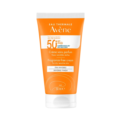Creme Avène SPF 50+ embalagem laranja 50 ml