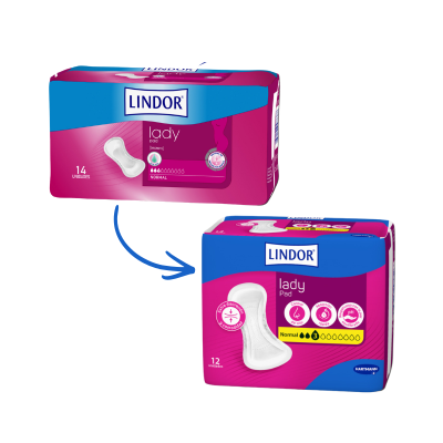 Pacotes de pensos higiénicos LINDOR lady pad