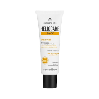 Gel solar protetor facial HelioCare 360º em bisnaga branca com tampa preta