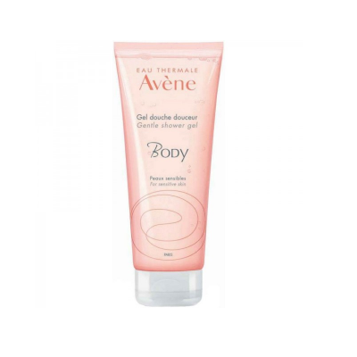 Gel de duche suave Eau Thermale Avène Body em tubo rosa claro