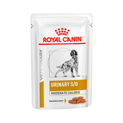 Pacote de comida húmida Royal Canin Veterinary Urinary S/O Moderate Calorie para cães