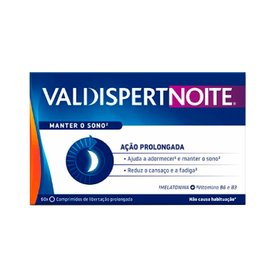 Embalagem de VALDISPERT NOITE, comprimidos de libertação prolongada para sono