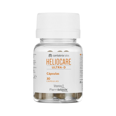 Frasco de cápsulas HELIOCARE ULTRA-D com vitamina D