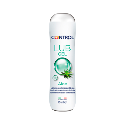 Frasco de gel lubrificante CONTROL LUB GEL Aloe 75 ml