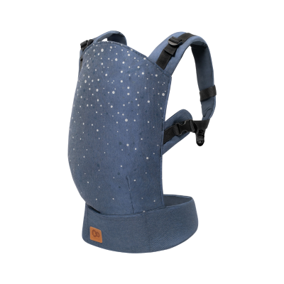 Canguru azul com pontos brancos e alças pretas