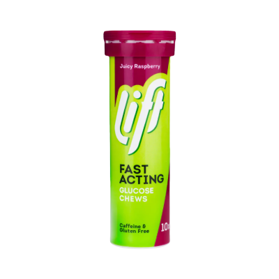 Embalagem de pastilhas Lif sabor Juicy Raspberry