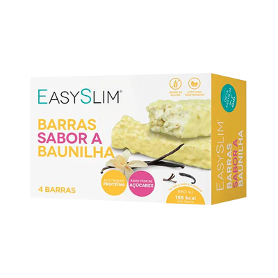 Embalagem de barras sabor a baunilha EasySlim