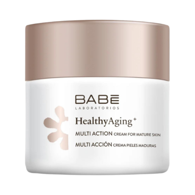 Frasco de creme multi ação para pele madura da BABE LABORATORIOS