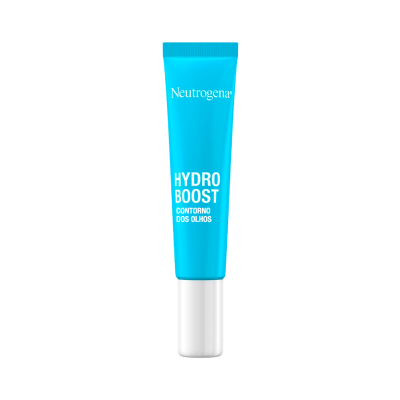Tubo de creme azul Neutrogena Hydro Boost Contorno dos Olhos com tampa branca