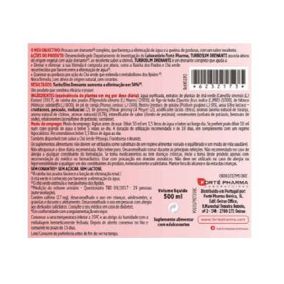 Embalagem do suplemento alimentar Forte Pharma com texto detalhado em português